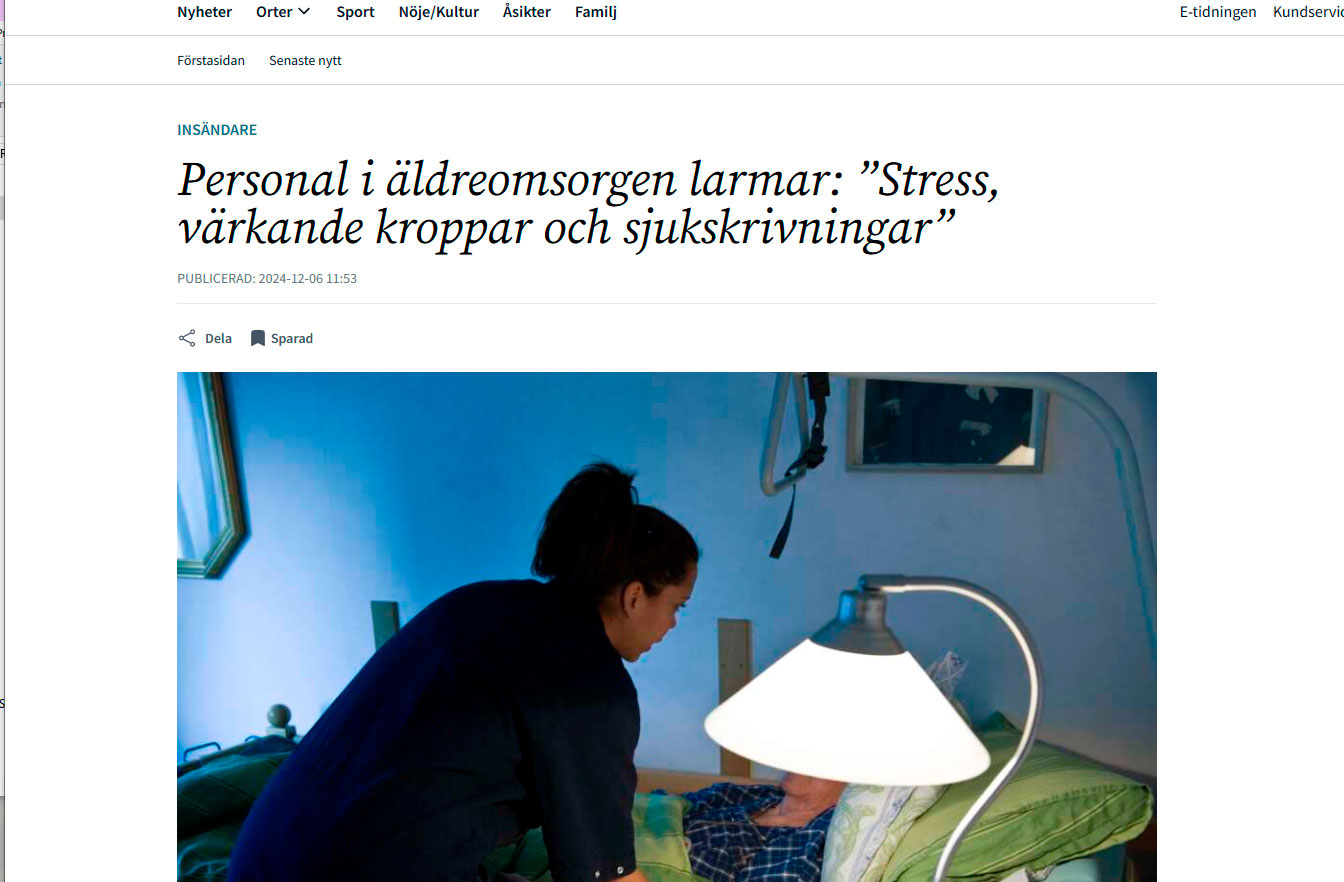 ”Stress, värkande kroppar och sjukskrivningar”